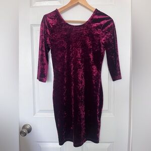 Forever 21 Crushed Velvet Bodycon Dress